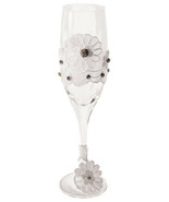 Bride To Be Champagne Glass  W/white Lace Trim - £8.09 GBP