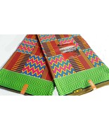 2 Pcs African Print Kente Girls Skirt Clip Bow.Sz 18-24 months-10/12 - £18.21 GBP+