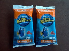 Finding Dory Huggies Little Swimmers Disposable Swim Diapers M 24-34 Lbs - £7.75 GBP