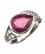 Arenaworld 925 Sterling Silver 8 Carat Ruby Art &amp; Deco Antique Handmade ... - $41.39