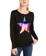 MSRP $80 Inc Sequin Star Sweater Size Medium - £29.54 GBP