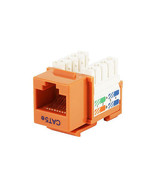 Monoprice 5374 MONOPRICE CAT5E PUNCH DOWN KEYSTONE JACK - ORANGE - $425.75 MXN