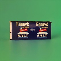 Gordys Evoprated Salt 1 Lb 10oz 64 Uncirculated Can Label - $8.99