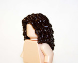 Building Block Brown Long hair piece Minifigure Custom - $2.00