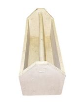 Vintage White Wood Tote Tool Box Garden Caddy Carry Handle Farmhouse image 2