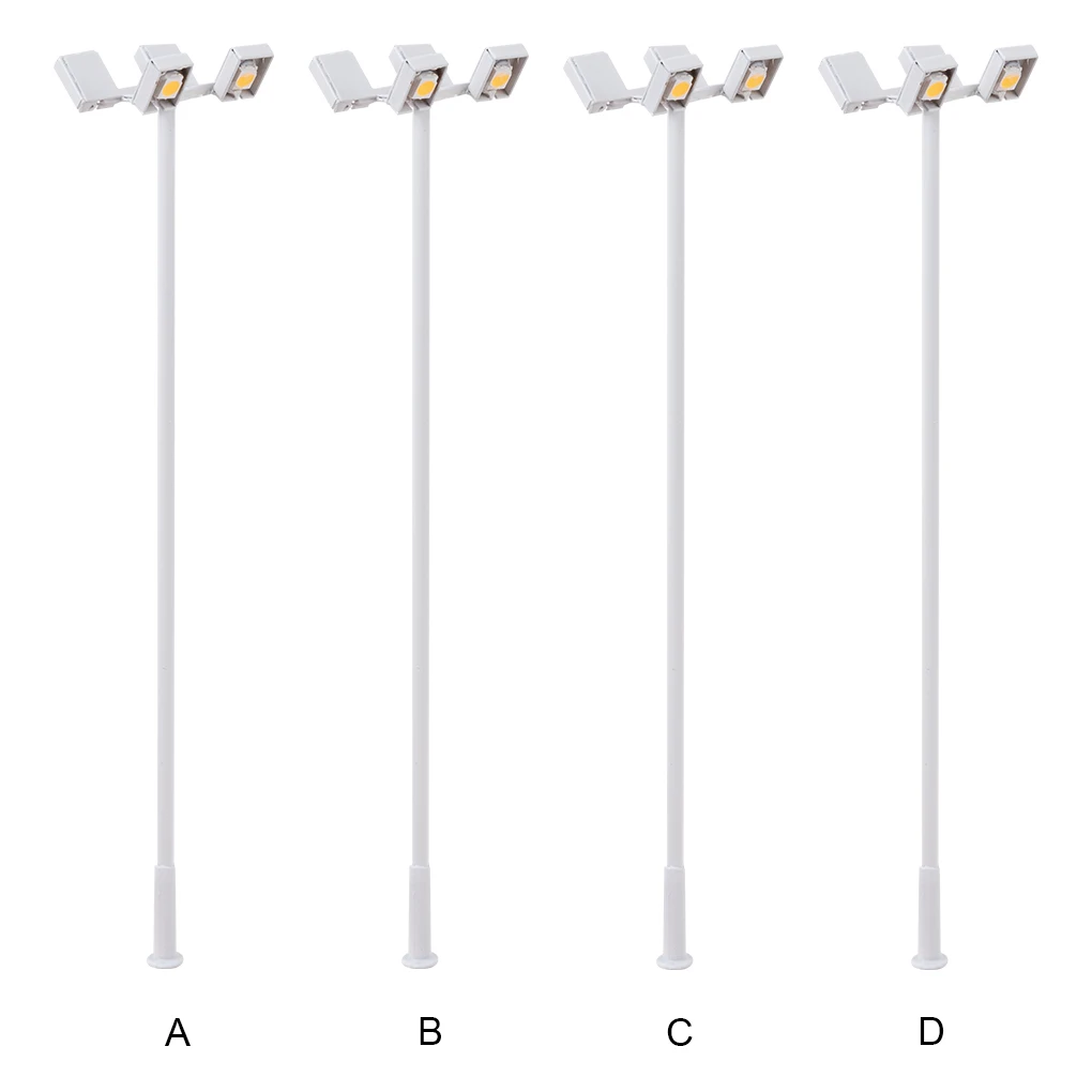 Scale Lamp Post LED Metal Lamppost Decoration Track Light Architectural - £8.97 GBP