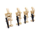 Lego Star Wars Battle Droid Minifigures Lot of x4 B1 Battle Droids - $14.56