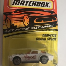 Matchbox Corvette Grand Sport #2 White The Widow Get In The Fast Lane - £10.21 GBP