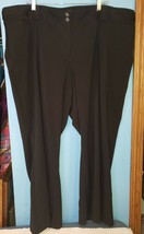 Lane Bryant Women&#39;s Size 26 Dress Pants Wide-Leg Pants  Black Polyester - £13.25 GBP