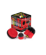 Drill Power Heavy Duty Stiff Bristle Scrub Brush Cleaning Kit - $20.56 CAD