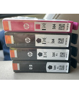 Lot of 4 Printer Ink Cartridges HP 564XL Black &amp; Magenta for Photosmart - $22.44
