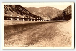 Red Lodge Montana Cooke City Highway Railed And Oiled Real Photo Postcard RPPC - £72.09 GBP