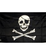 PIRATE SKULL & CROSSBONES FLAG  novelty flag  3 X 5 - €6,73 EUR