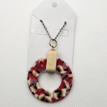 Red, White &amp; Black Disc Necklace - $2.00