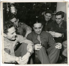 Post WW2 Candid Photo 7 x 7 and dated on back - Christmas Party 1945 - Named - $13.10