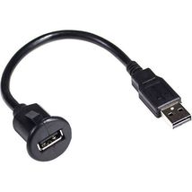 PAC Short USB Dash Mount Adaptor Cable Type A Male to Type A Female - $14.27