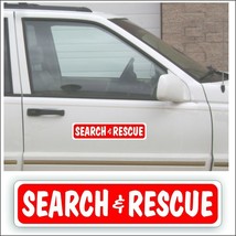 Magnet Magnetic Sign SEARCH &amp; RESCUE firefighter department volunteer ca... - £11.05 GBP