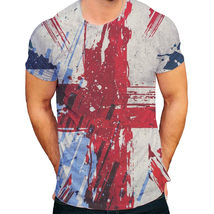 Streetwear English man Brithis Flag Design full print 3D t shirt tee - £19.92 GBP