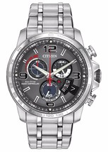 Citizen Eco-Drive Men&#39;s BY0100-51H A-T Chronograph Alarm Bracelet 44mm Watch - £260.59 GBP