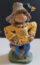 Ceramic Scarecrow 5.5&quot; Tall Black Crow Halloween Fall Decorative Collect... - $258.64 MXN