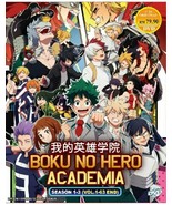 Boku No Hero Academia Season 1-3 Eps.1 - 63 end with English Dub Ship Fr... - £27.37 GBP