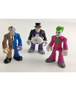 Fisher Price Imaginext DC Friends Villain Lot Figure Penguin Joker Two F... - $24.30 CAD