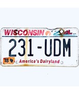 2018 United States Wisconsin Dairyland Passenger License Plate 231-UDM - $16.27 CAD