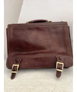 Vera Pelle Crossbody messenger Briefcase Leather Handbag Business Bag Italy - £85.63 GBP