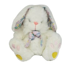 Vintage Great American Fun Bunny Rabbit Pastel Ears Bow Stuffed Animal Plush Toy - £36.63 GBP