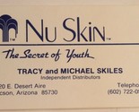 Nu Skin Vintage Business Card Tucson Arizona Secret Of Youth bc8 - $3.95