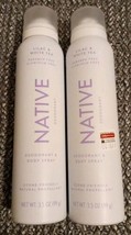 2 Native Deodorant &amp; Body Spray Lilac &amp; White Tea 3.5 OZ (Y101) - £14.55 GBP