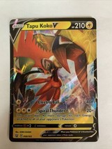 Tapu Koko V 050/163 Battle Styles NM Full Art Ultra Rare Pokemon Card - £3.96 GBP