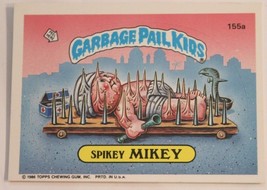 Spikey Mikey Vintage Garbage Pail Kids 155A Trading Card 1986 - $2.96