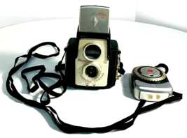 Vintage Kodak Brownie Starflex Outfit Camera w/General Elect.Exposure Me... - $22.76