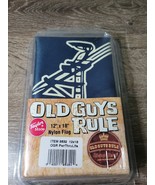 Taylor Made Old Guys Rule Powering Through Life 12&quot; x 18&quot; Nylon Boat Fla... - €25,10 EUR