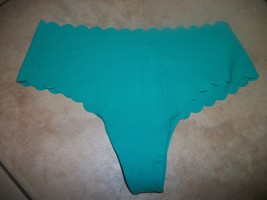 womens thong panty victorias secret size small nwt green - $9.50