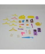 Vintage 80s 90s Barbie Accessories Radios Brushes Hangers Cameras 30 Pieces - £12.40 GBP