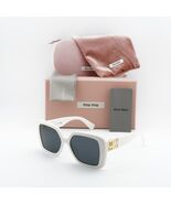 Miu Miu MU10YS 1425S0 White/Dark Grey 56-17-135 Sunglasses New Authentic - €342,17 EUR