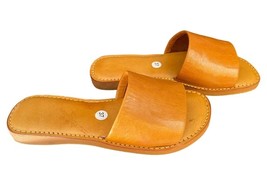 handmade flat sandals, women&#39;s leather sandals,brown sandals,women&#39;s leather san - £40.89 GBP