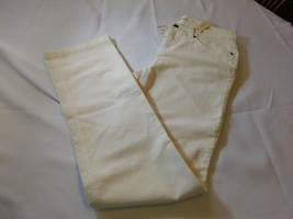 Jones New York Sport Women&#39;s Ladies Cream Off White Pants Slacks Corduroy Size 6 - £28.55 GBP
