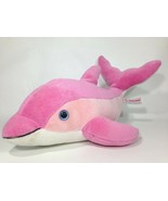 Aurora Pink Dolphin Plush Marine Suffed Animal Bottlenose Ocean Blue Eye... - $39.78 CAD