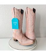 Lane LEXINGTON Womens Pink Cowboy Boots 7 Western Cowgirl Mid Calf Point... - $384.20 CAD