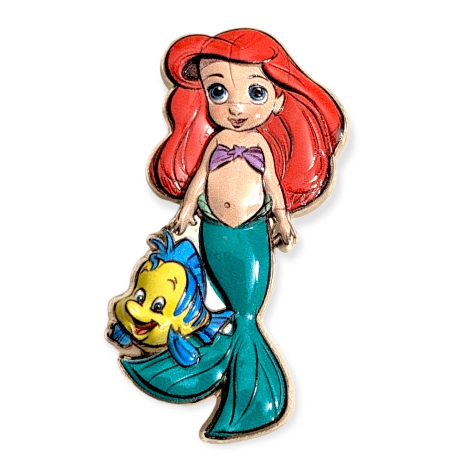 The Little Mermaid Disney Animators' Collection Pin: Ariel and Flounder - £38.97 GBP