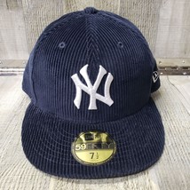 New Era COOPERSTOWN Corduroy York Yankees Hat 59Fifty 7 1/2 Fitted Cap N... - $1,641.05 MXN