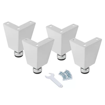 Seville Classics Ultrahd 6&quot; Tall Leveling Feet with Rubber Base Set of 4 or 6 - £44.69 GBP+