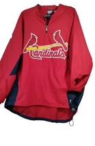 St. Louis Cardinals Majestic Pullover 1/4 Zip Authentic Collection XL Stitched - £34.99 GBP