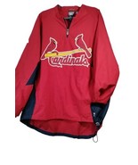 St. Louis Cardinals Majestic Pullover 1/4 Zip Authentic Collection XL St... - £35.04 GBP