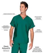 Landau Scrub Zone Unisex Relaxed Fit 1-Pocket V-Neck Scrub Top 71221 - $9.95
