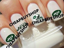 Discontinued》New York Jets 3 Different Designs》Salon Quality Nail Art De... - $9.16