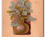 Joyful Easter Violet Flowers IN Vase DB Postcard H29 - £2.33 GBP